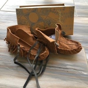 Free People lace up moccasins brand new!